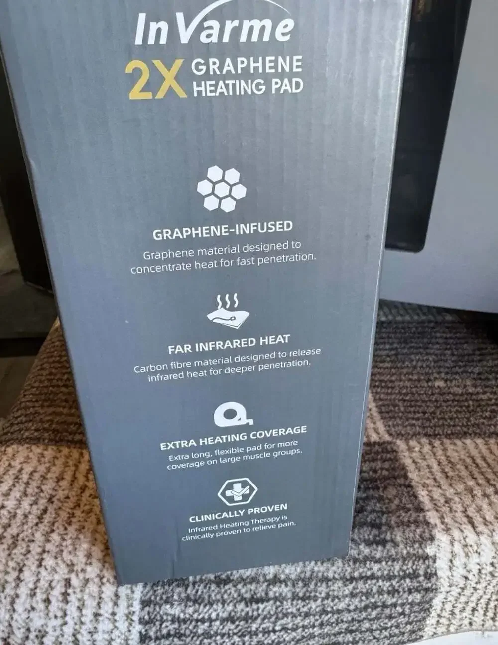 InVarme 2X Graphene Heating Pad for Neck, Shoulder, and Back